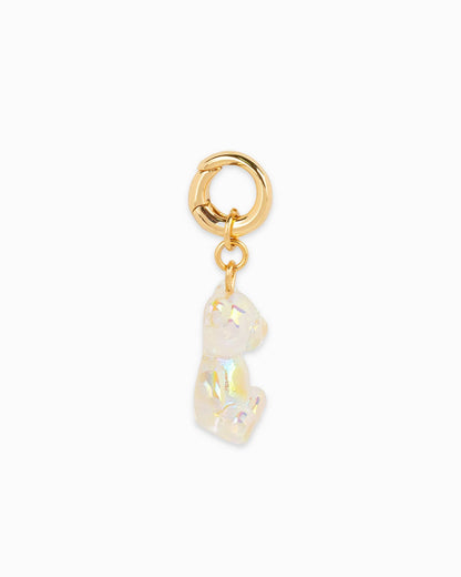 Gummy Bear Jewelry Charm in Transparent Resin, Adorable Playful Accessory for Jewelry DIY, Fun Gift Idea for Kids and Young Adults Keychains