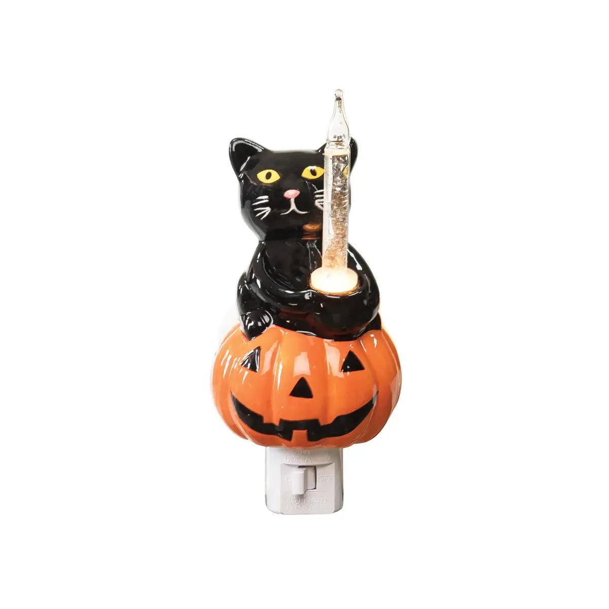 Halloween Black Cat Bubble Night Light - Nifty Decor & More