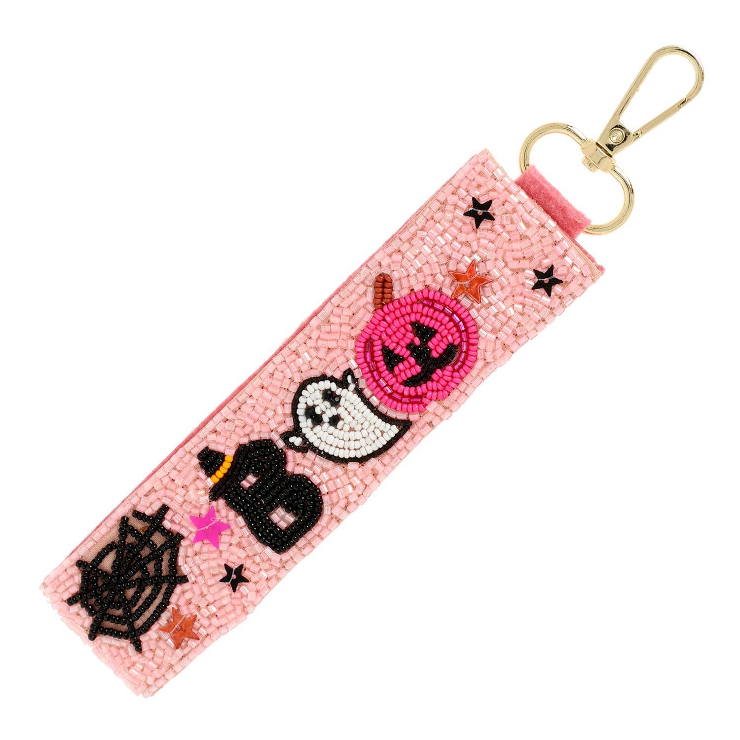 Halloween Boo Decorative Seed Bead Key Chain - Nifty Decor & More