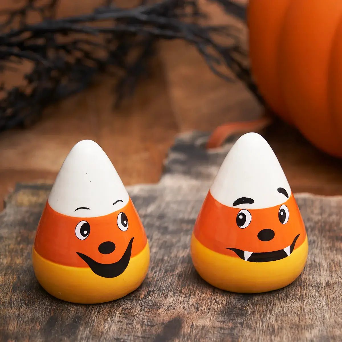 Halloween Candy Corn Salt & Pepper Shaker Set - Nifty Decor & More
