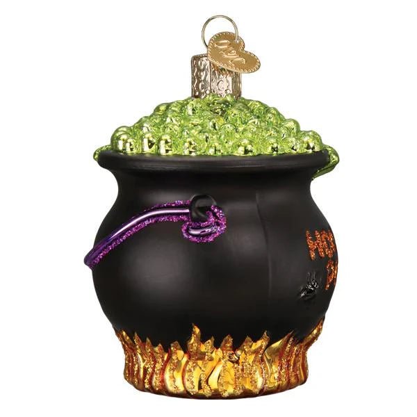 Hocus Pocus Inspired Witchy Halloween Decor - Glass Cauldron Ornament
