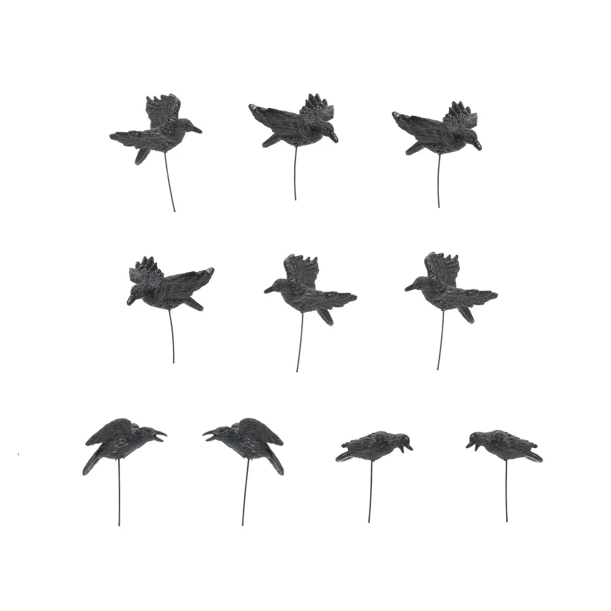 Halloween Crows Set/10 | Dept 56 - Nifty Decor & More