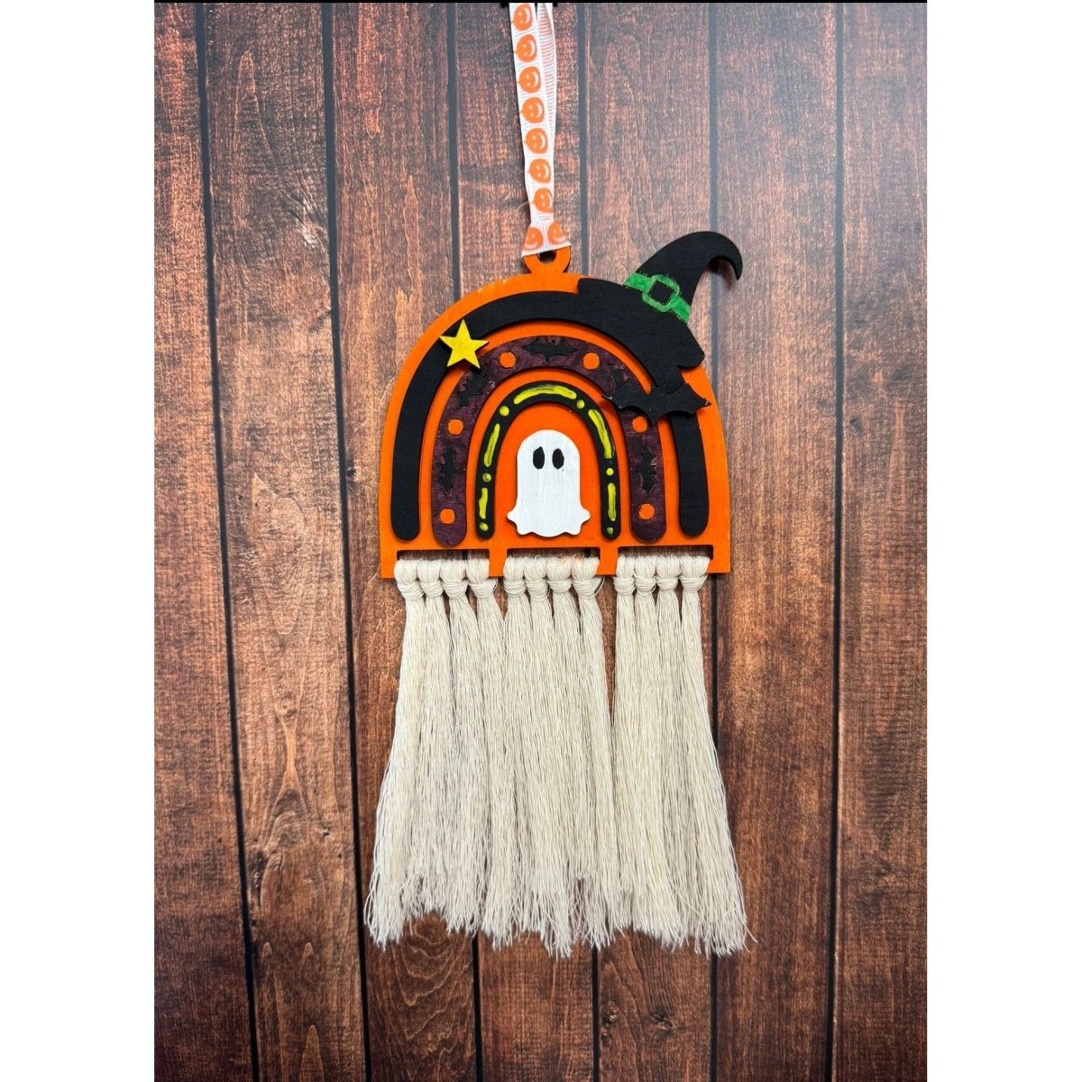 Halloween Ghost Macrame Charm - Nifty Decor & More
