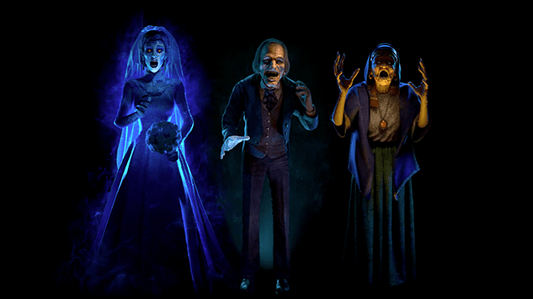 Halloween Hosts Trio Scene