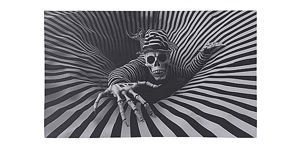 Halloween Illusion Door Mat, 29.9"L - Nifty Decor & More