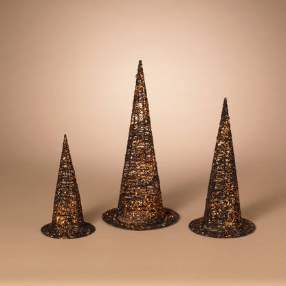 Halloween Witch Hats Set of 3 - Lg 20"H - Nifty Decor & More