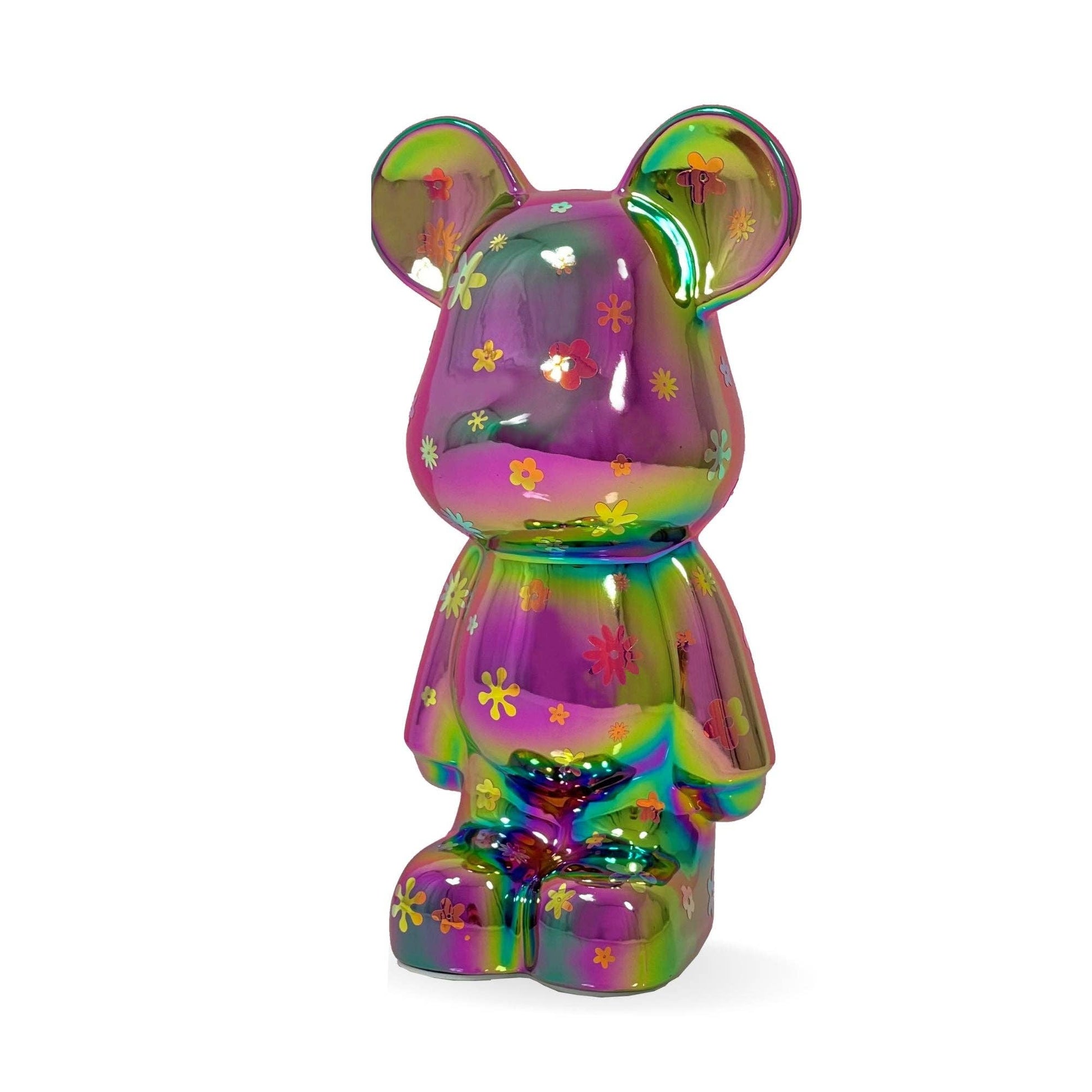 Hand Decorated Bear Money Bank