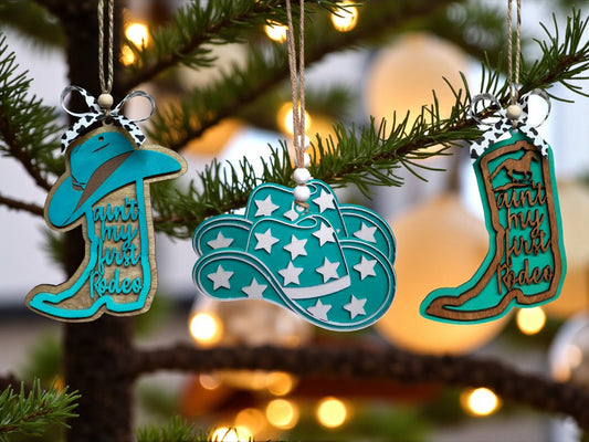 Handcrafted Western Cowgirl Ornaments Western Ornament