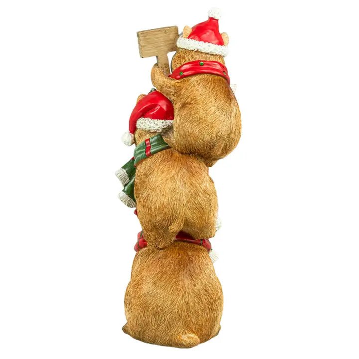 Happy Christmas Capybara Stacker Tabletop - Nifty Decor & More