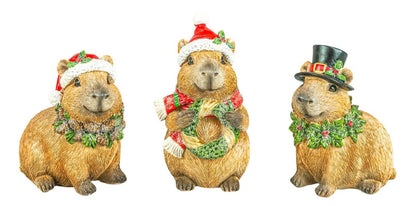 Happy Christmas Capybara Tabletop - Nifty Decor & More