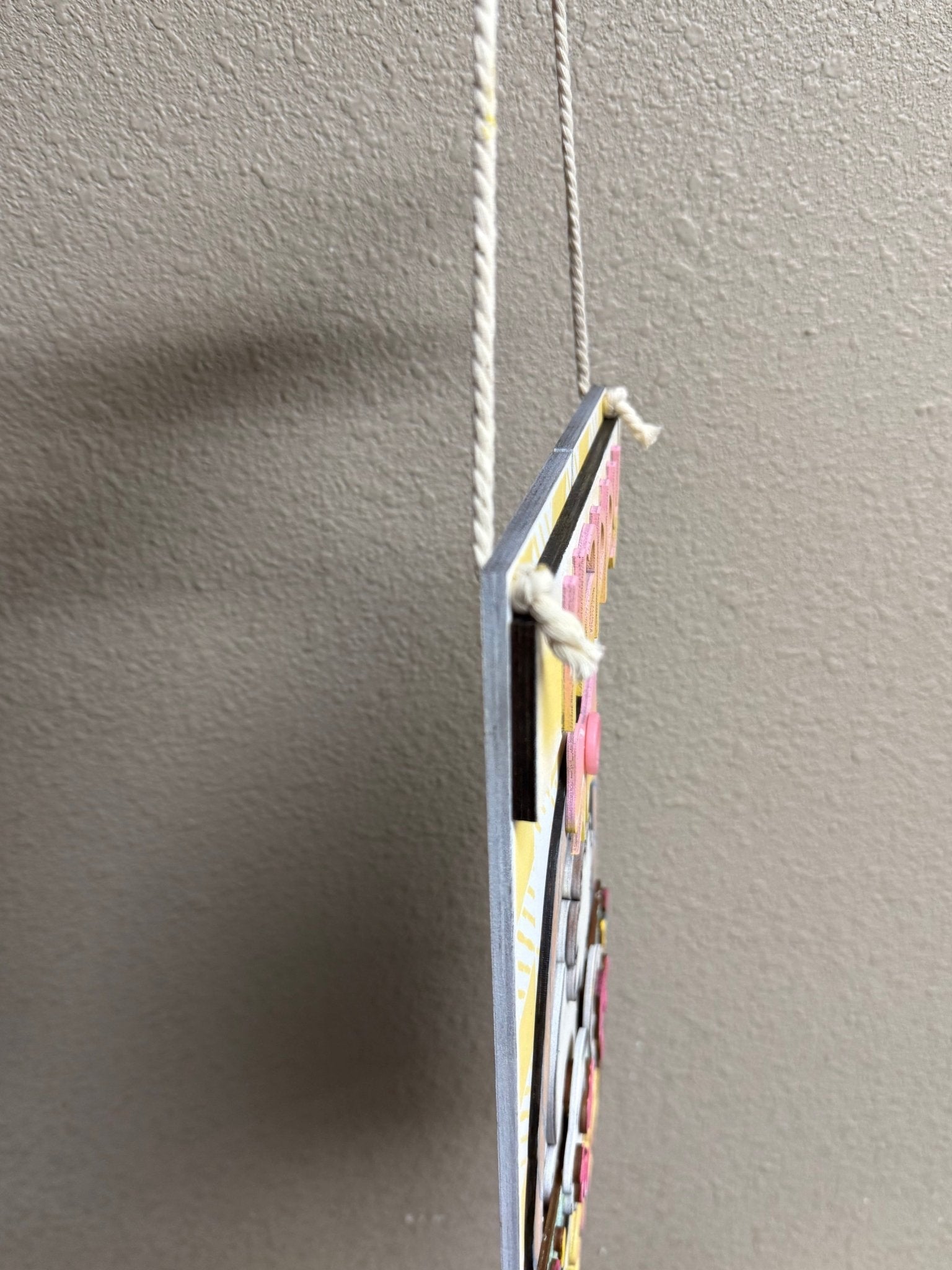 Happy Easter Bunny Tail Hanger | Spring Decor & Easter Decoration for Your Home - Nifty Decor & More