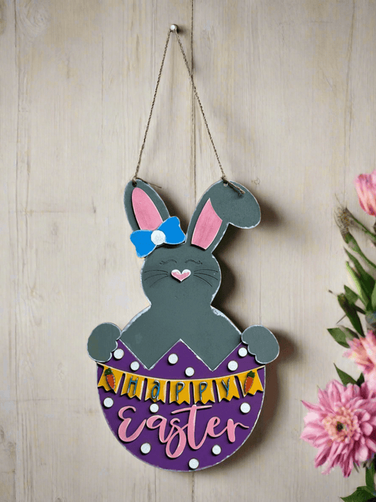 Happy Easter Door Hangers Bunny Easter