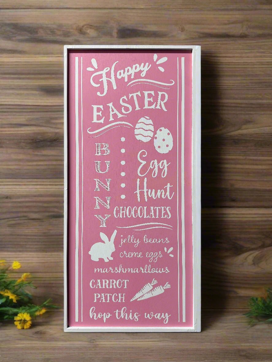Happy Easter Egg Hunt Sign | Spring Decor, Party Decor, Egg Hunt Party, Kids Easter - Nifty Decor & More