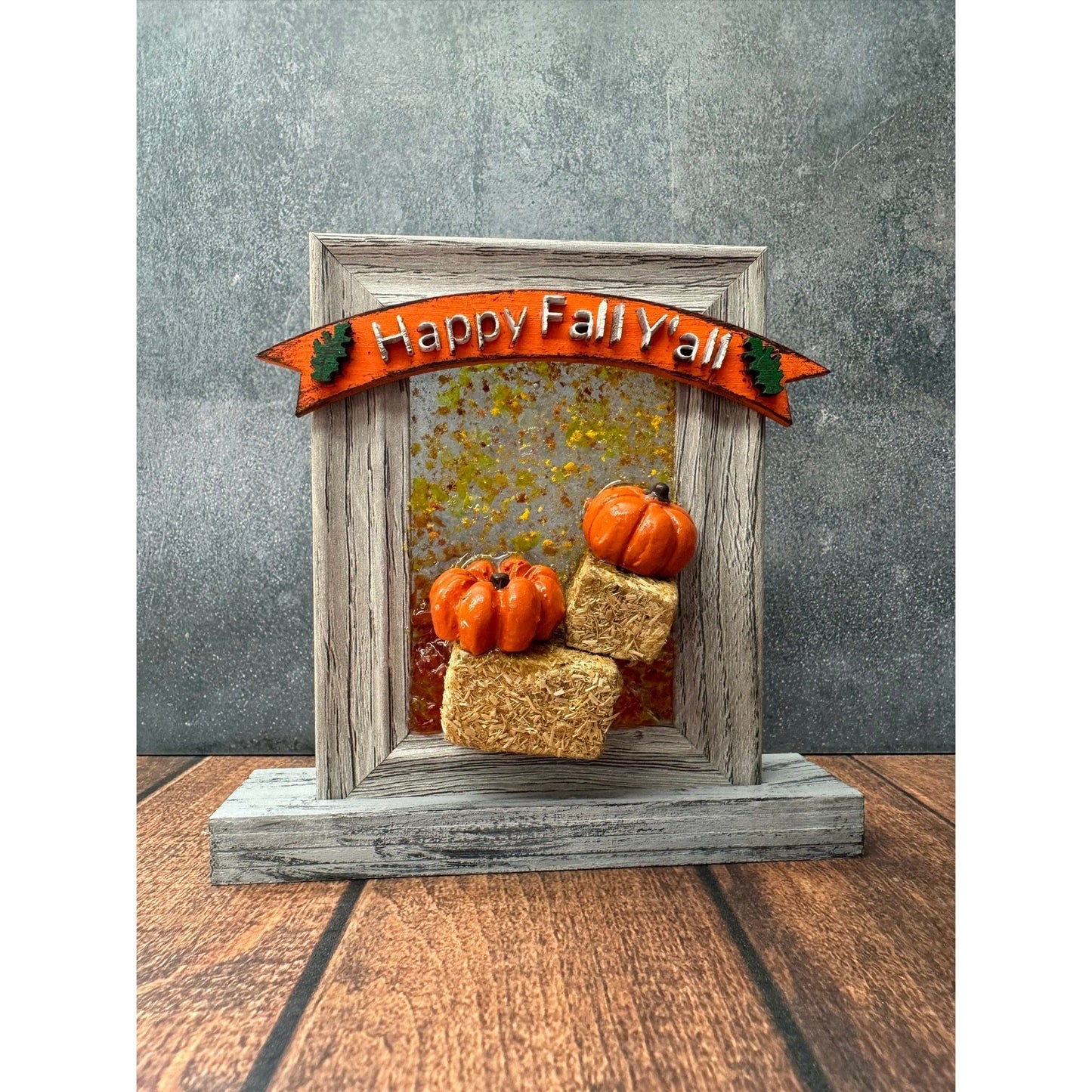 Happy Fall Y'all Mini Resin Frame Resin