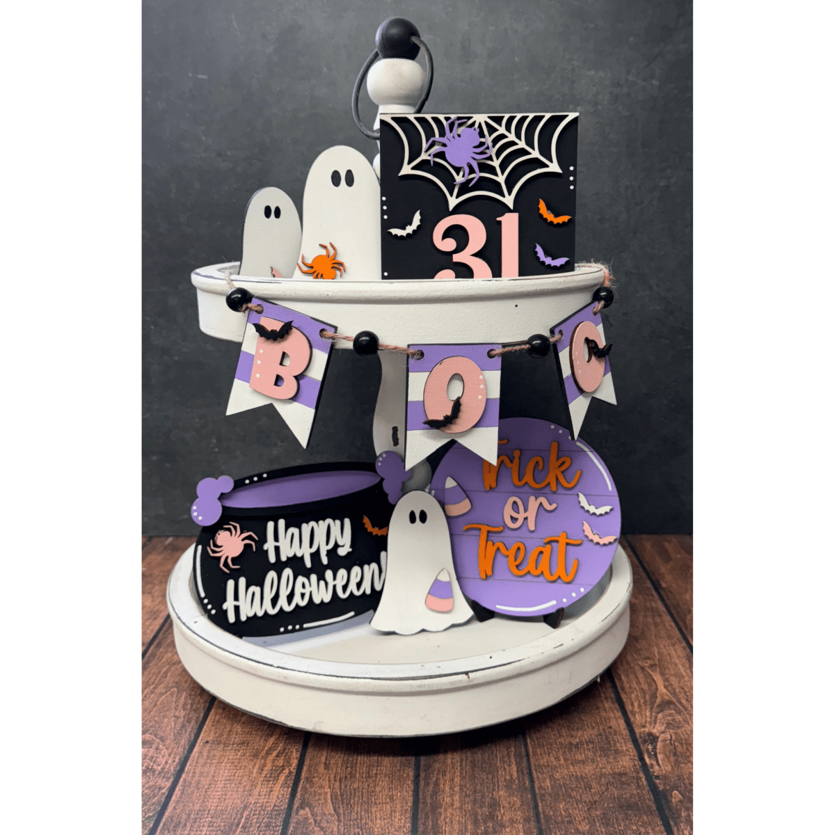 Happy Halloween Tiered Tray - Nifty Decor & More