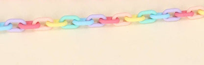 Hat Chain Multicolored Acrylic Trim, Stylish and Funky Hat Accessory, Perfect for Trendy Fashion Lovers, Gift for Hat Enthusiasts - Nifty Decor & More
