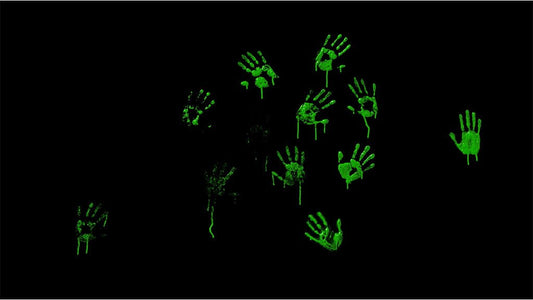 Haunted Handprints Scene