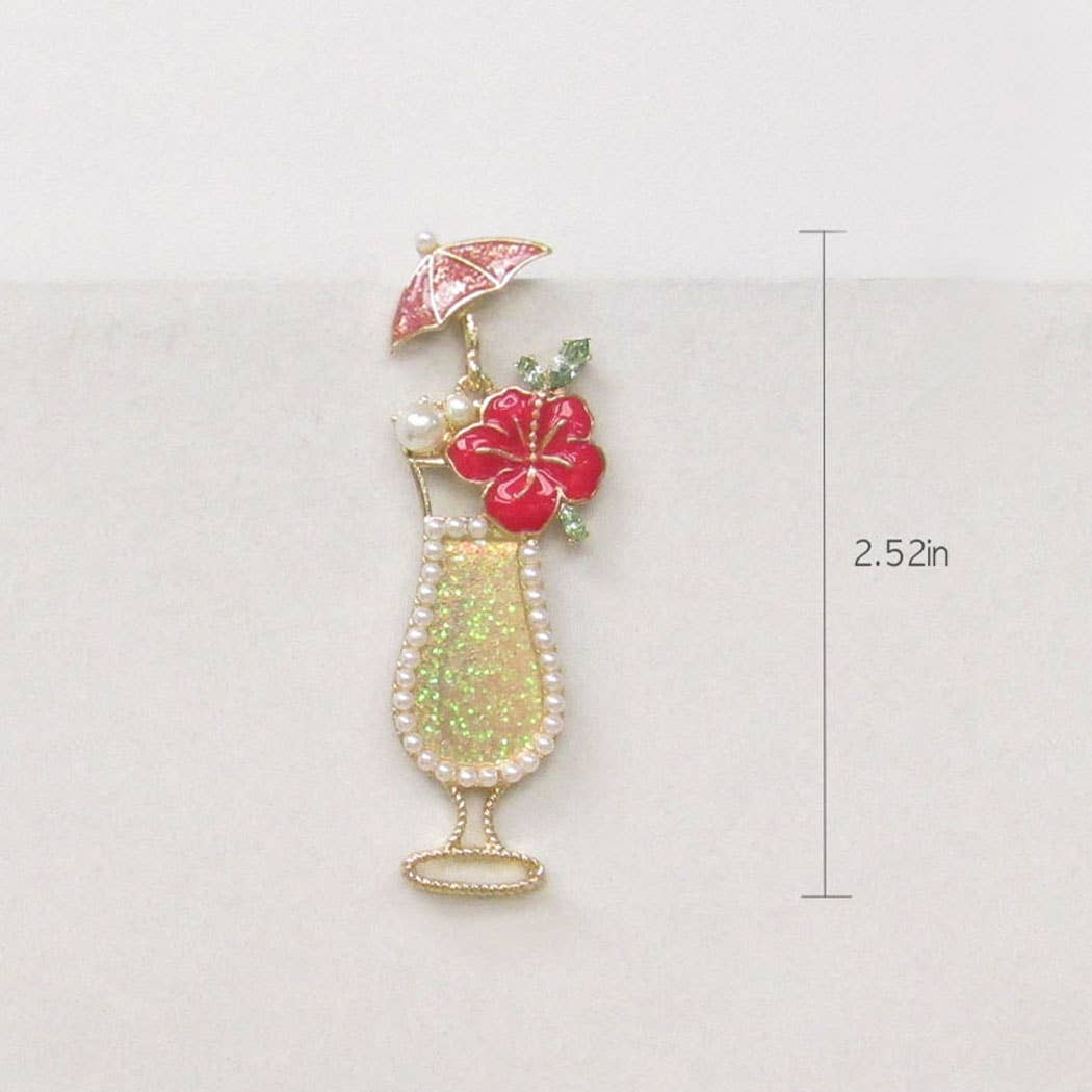Hawaiian Cocktail CZ Drop Earrings - Nifty Decor & More