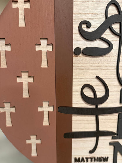 He is Risen - Matthew 28:6 Hanger | Christian Decor, Faith Wall Art & Religious Sign for Home | Easter, Year-Round Display