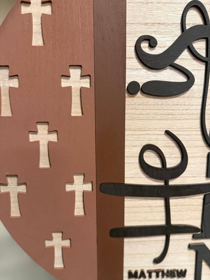 He is Risen - Matthew 28:6 Hanger | Christian Decor, Faith Wall Art & Religious Sign for Home | Easter, Year - Round Display - Nifty Decor & More