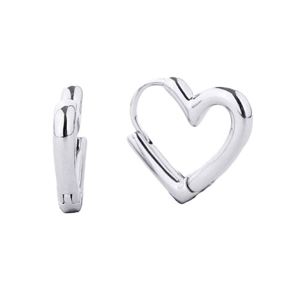 Heart - Shaped Huggie Earring 14K Gold - Dipped - Nifty Decor & More