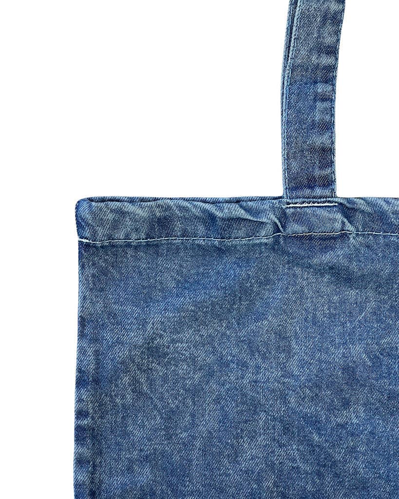 Heavy Cotton Denim Tote Bag - 10oz Cotton Twill - Nifty Decor & More