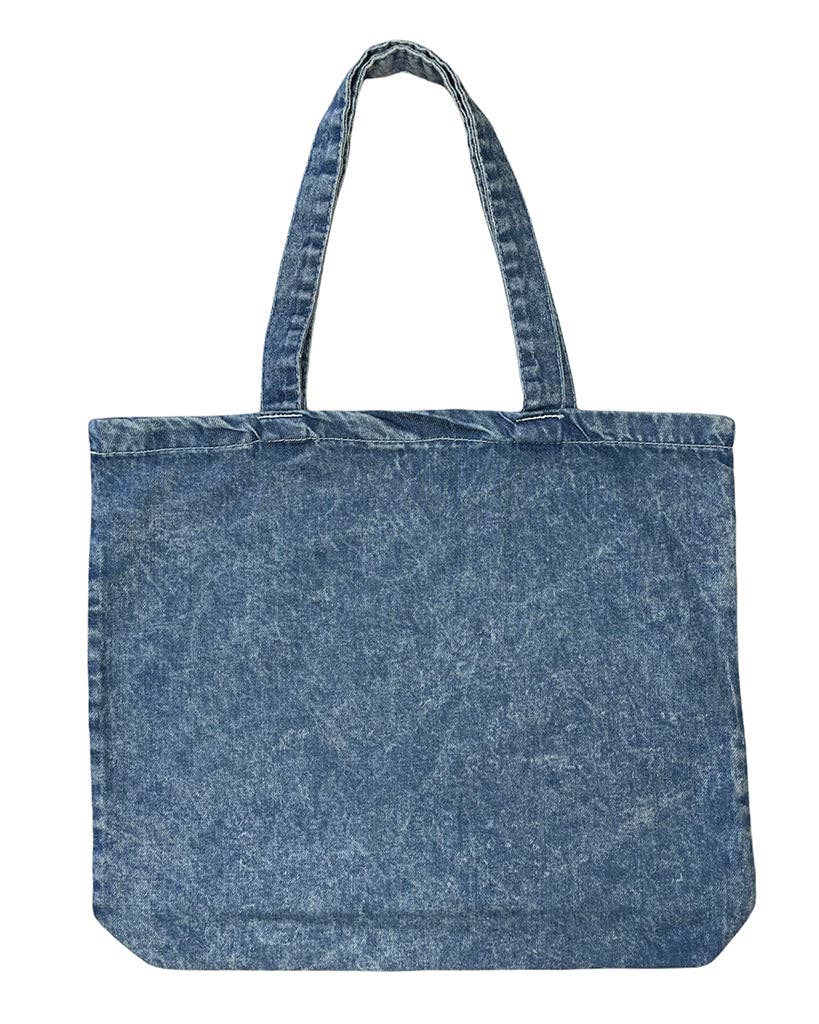 Heavy Cotton Denim Tote Bag - 10oz Cotton Twill - Nifty Decor & More