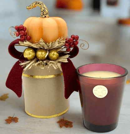 Heirloom Pumpkin 14 oz. Gift Box Candle Candle Holder