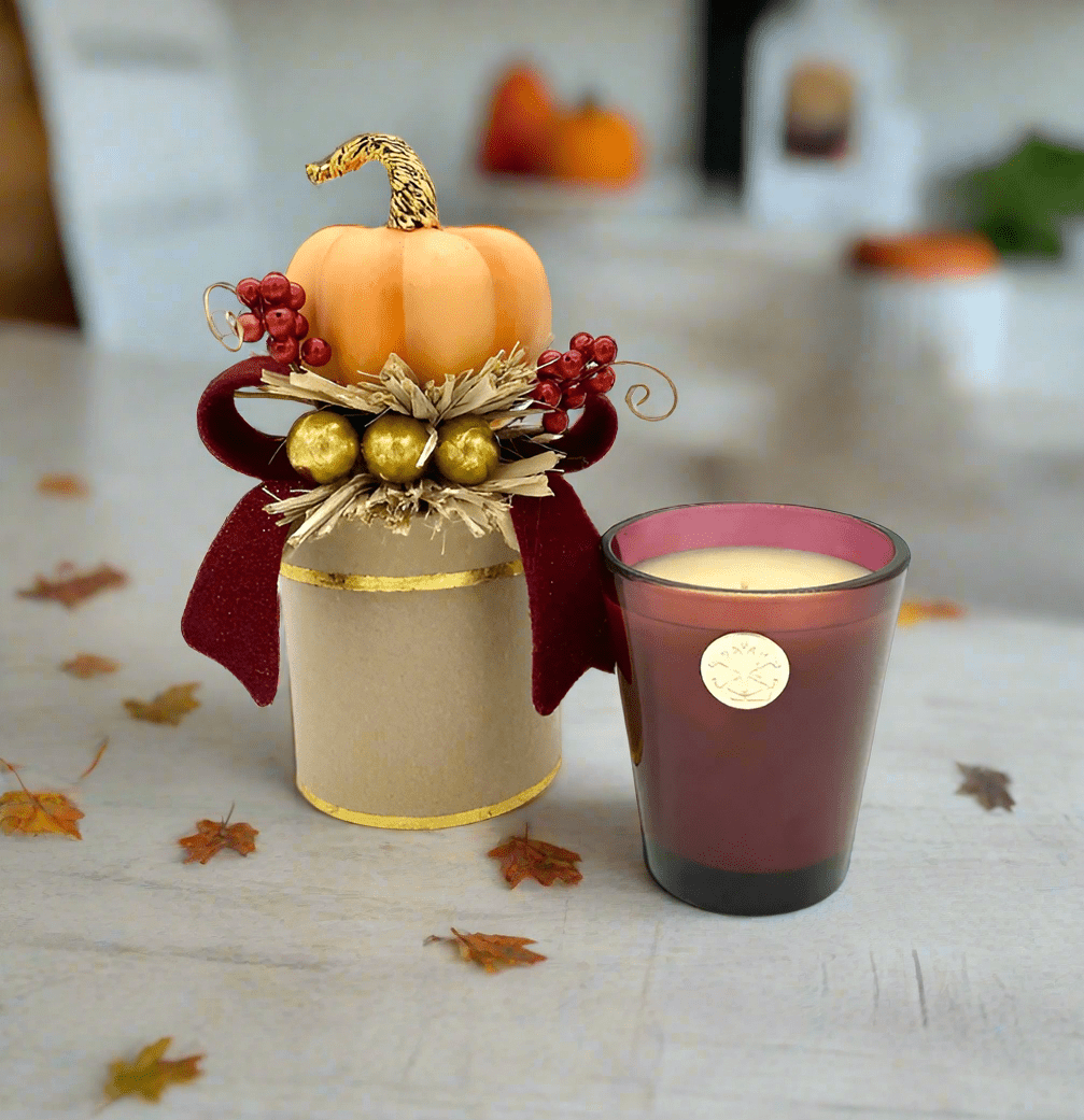 Heirloom Pumpkin 14 oz. Gift Box Candle Candle Holder