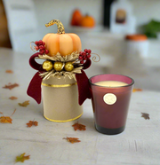 Heirloom Pumpkin 14 oz. Gift Box Candle - LUX Candle Holder