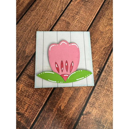 Hello Easter Leaning Sandwich Board Tiles - Set 4 PC Interchangeable Leaning Sandwich Boards