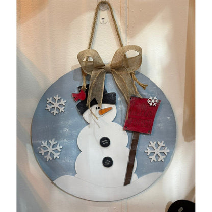Hello Winter Snowman Hanger - Nifty Decor & More