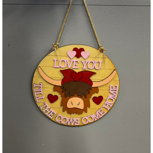 Highland Valentine Hanger Valentine Wall Decor