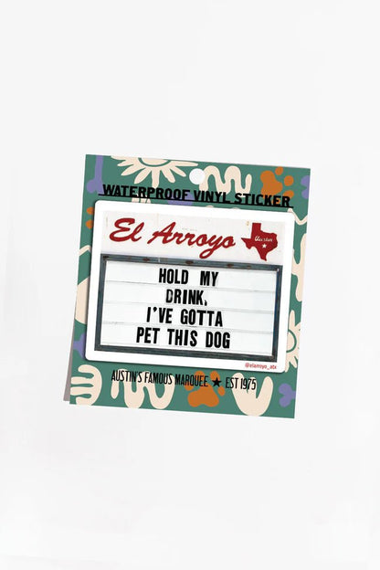 Hold My Drink - Sticker - Nifty Decor & More