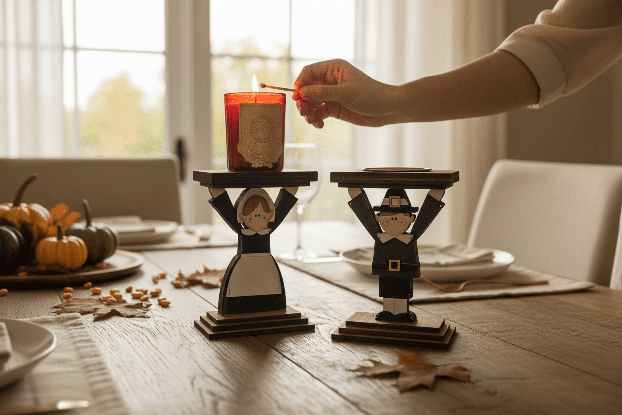 Holiday Candle Holder - Nifty Decor & More