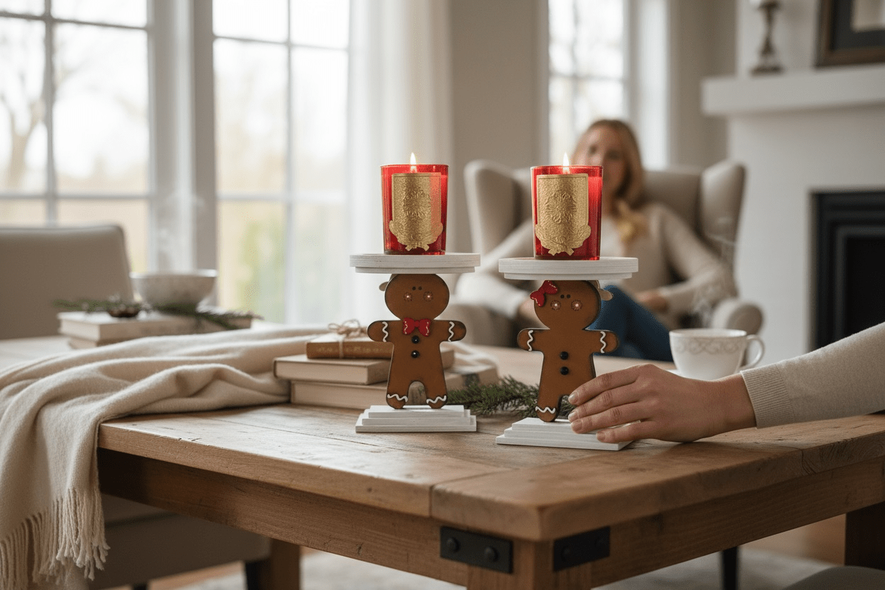 Holiday Candle Holder - Nifty Decor & More