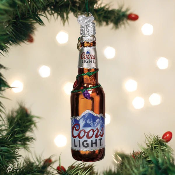 Holiday Coors Light Bottle Ornament - Nifty Decor & More