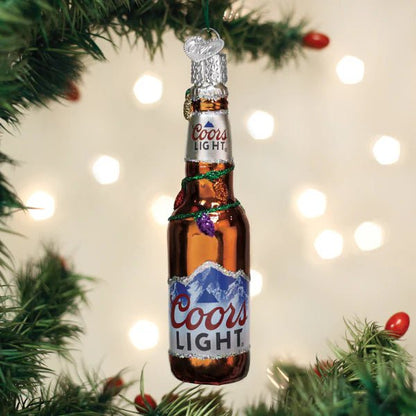 Holiday Coors Light Bottle Ornament - Nifty Decor & More