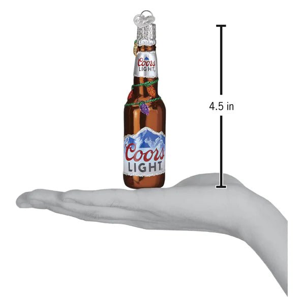 Holiday Coors Light Bottle Ornament - Nifty Decor & More