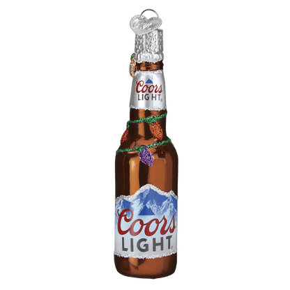 Holiday Coors Light Bottle Ornament - Nifty Decor & More