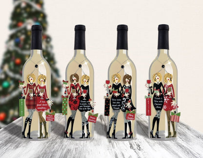 Holiday Diva Best Friends Wine Charm - Nifty Decor & More