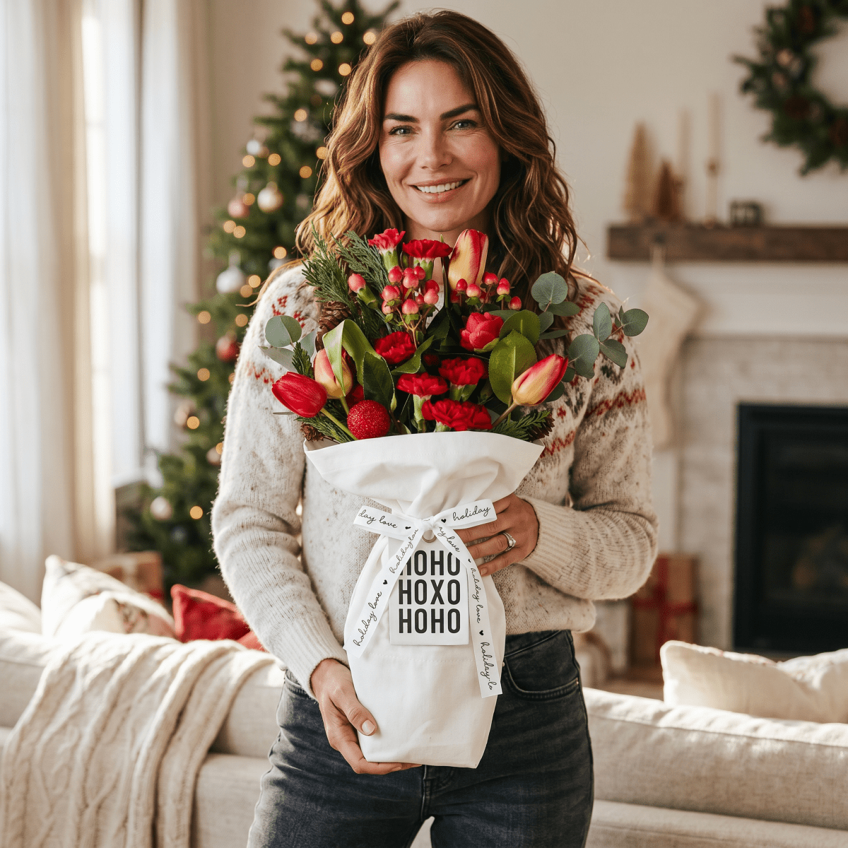 Holiday Love Bouquet Bag - Nifty Decor & More