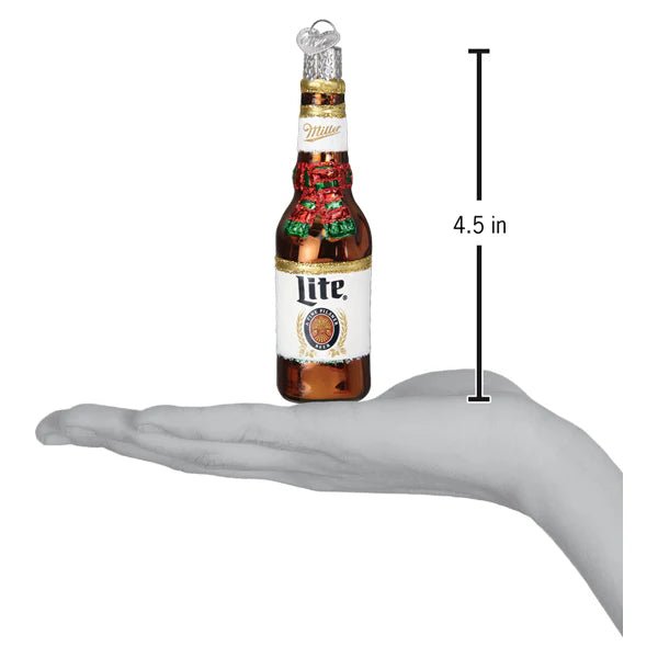 Holiday Miller Lite Bottle Ornament - Nifty Decor & More