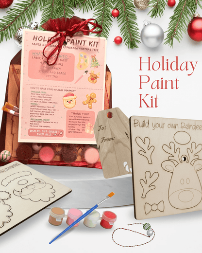 🎄 Holiday Paint Kit – DIY Christmas Ornament Craft for Kids & Adults - Nifty Decor & More