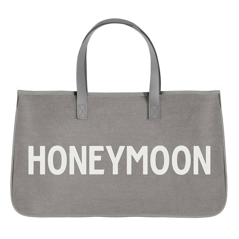 Honeymoon - Grey Canvas Tote - Nifty Decor & More