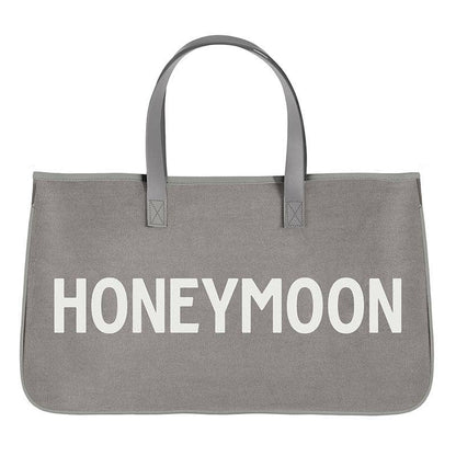 Honeymoon - Grey Canvas Tote - Nifty Decor & More