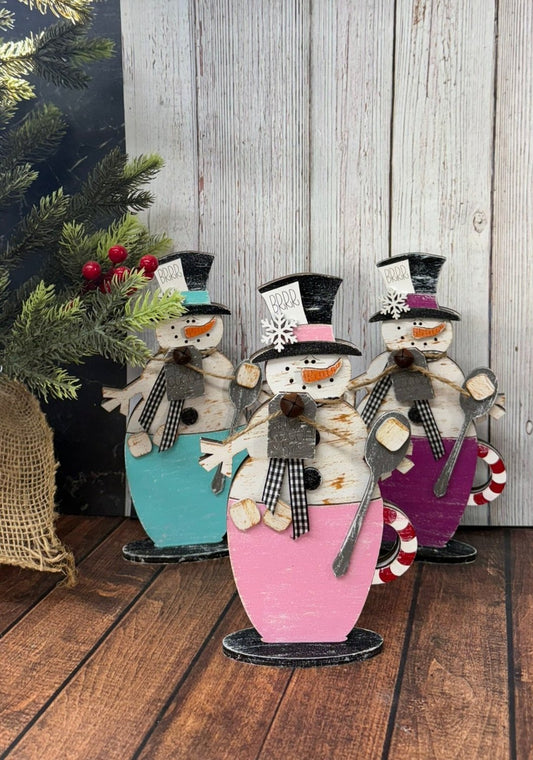 Hot Cocoa Snowman - Nifty Decor & More