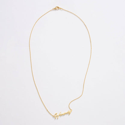 Howdy Script Necklace Gold Dipped - Nifty Decor & More