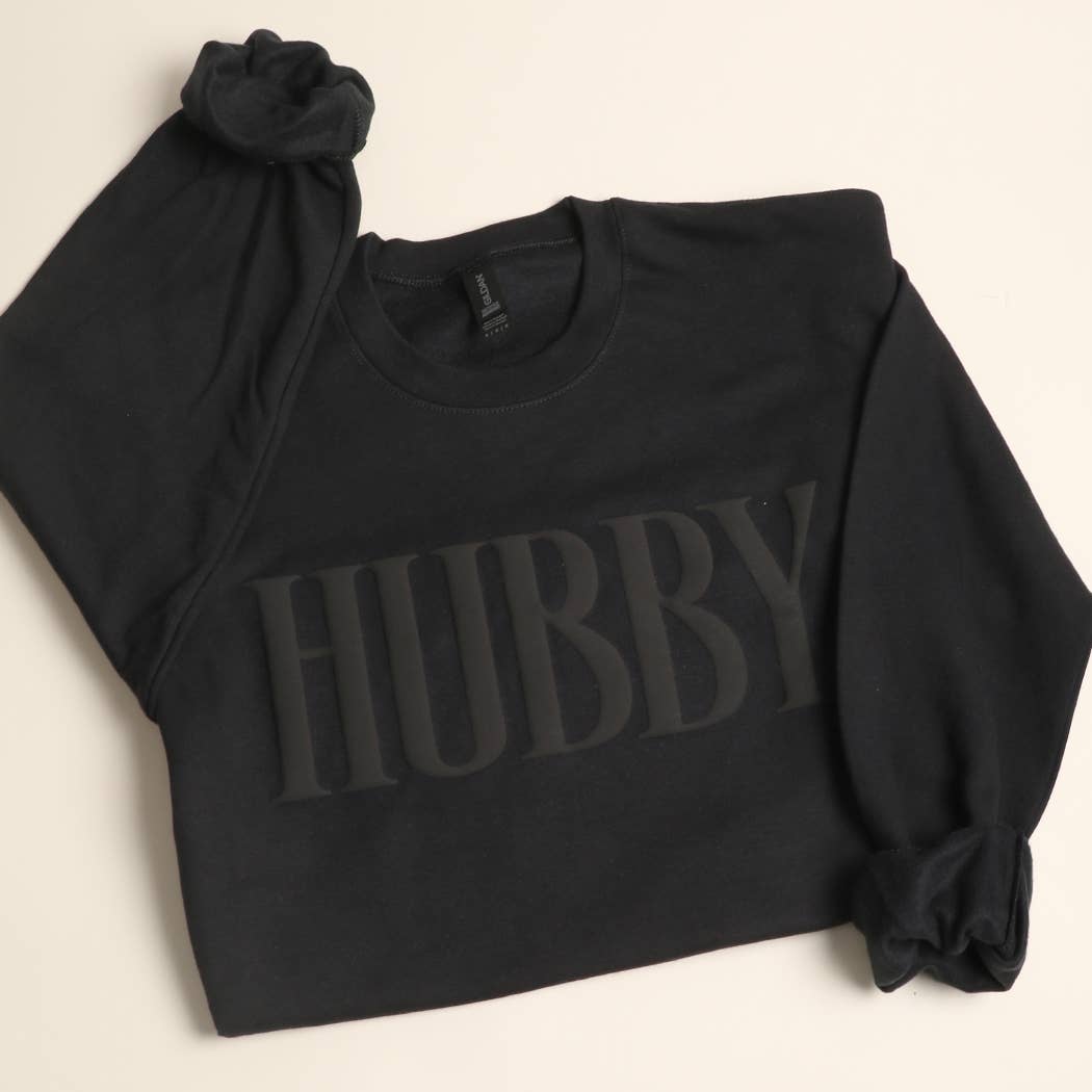 HUBBY Graphic PUFF Midweight Crewneck Sweatshirt - Nifty Decor & More