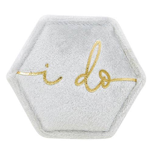 I Do Velvet Ring Box Supplies